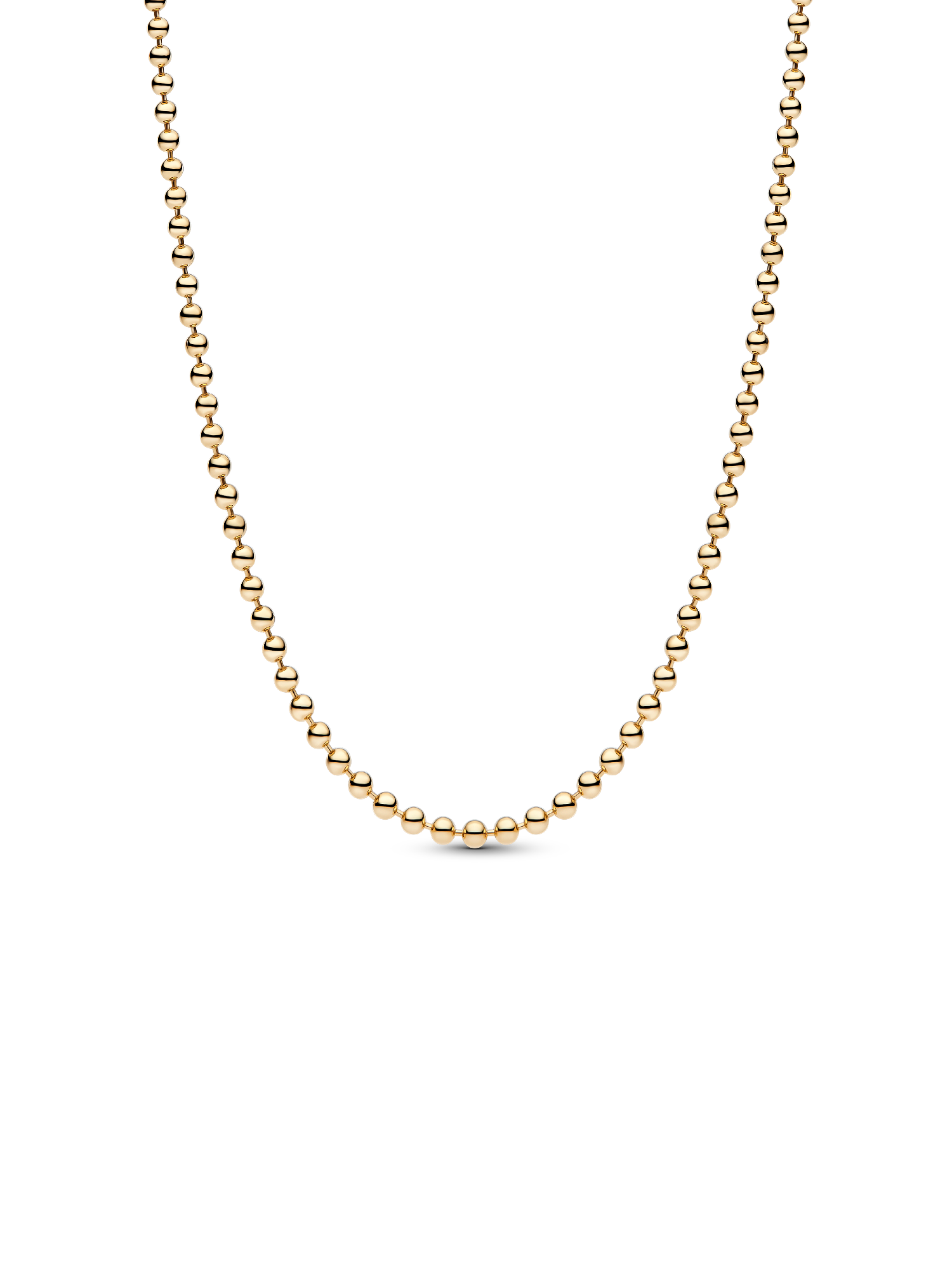 Collier Sphères métalliques Doré