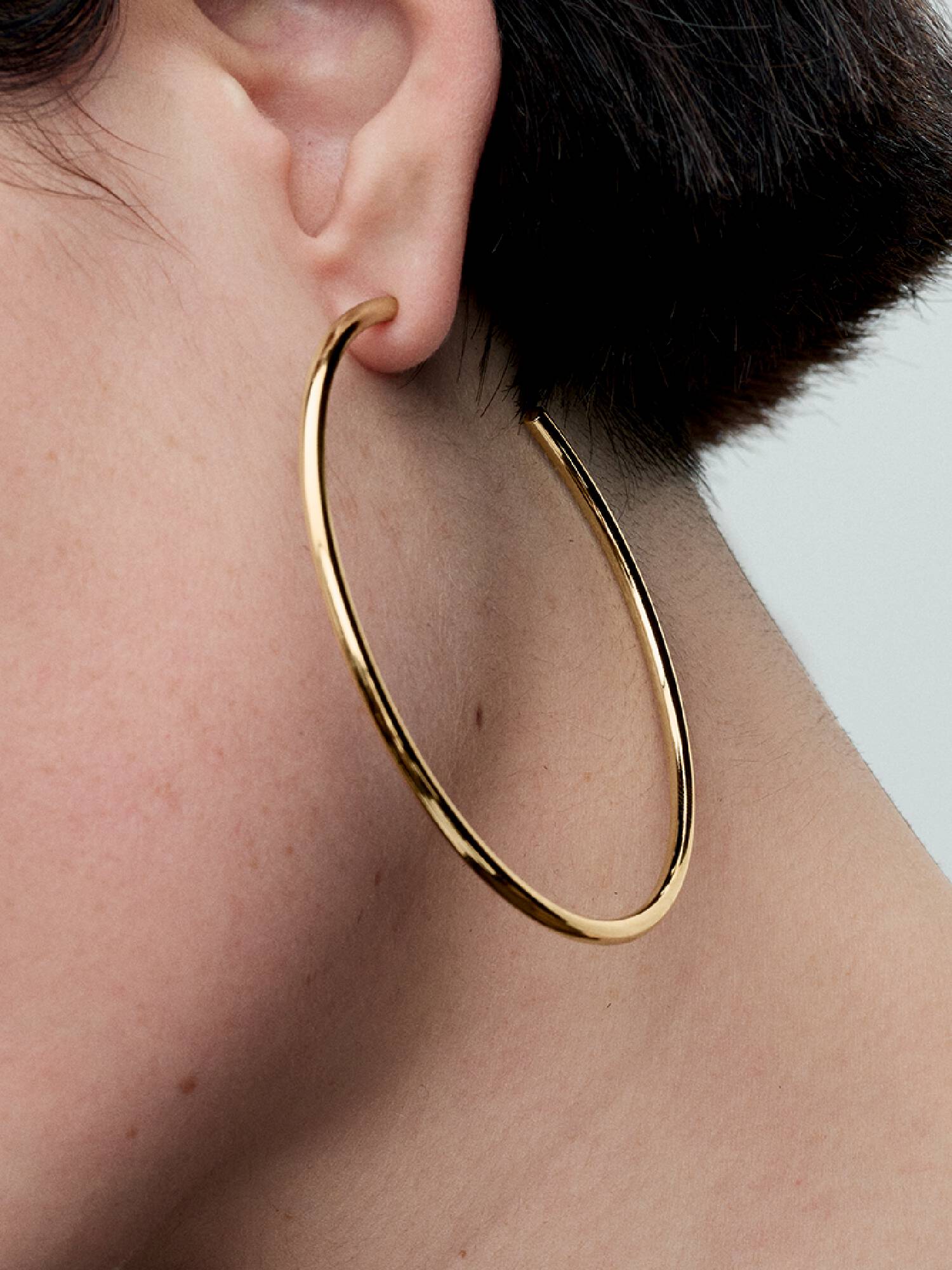 Boucles d'Oreilles Créoles Ouvertes 65 mm