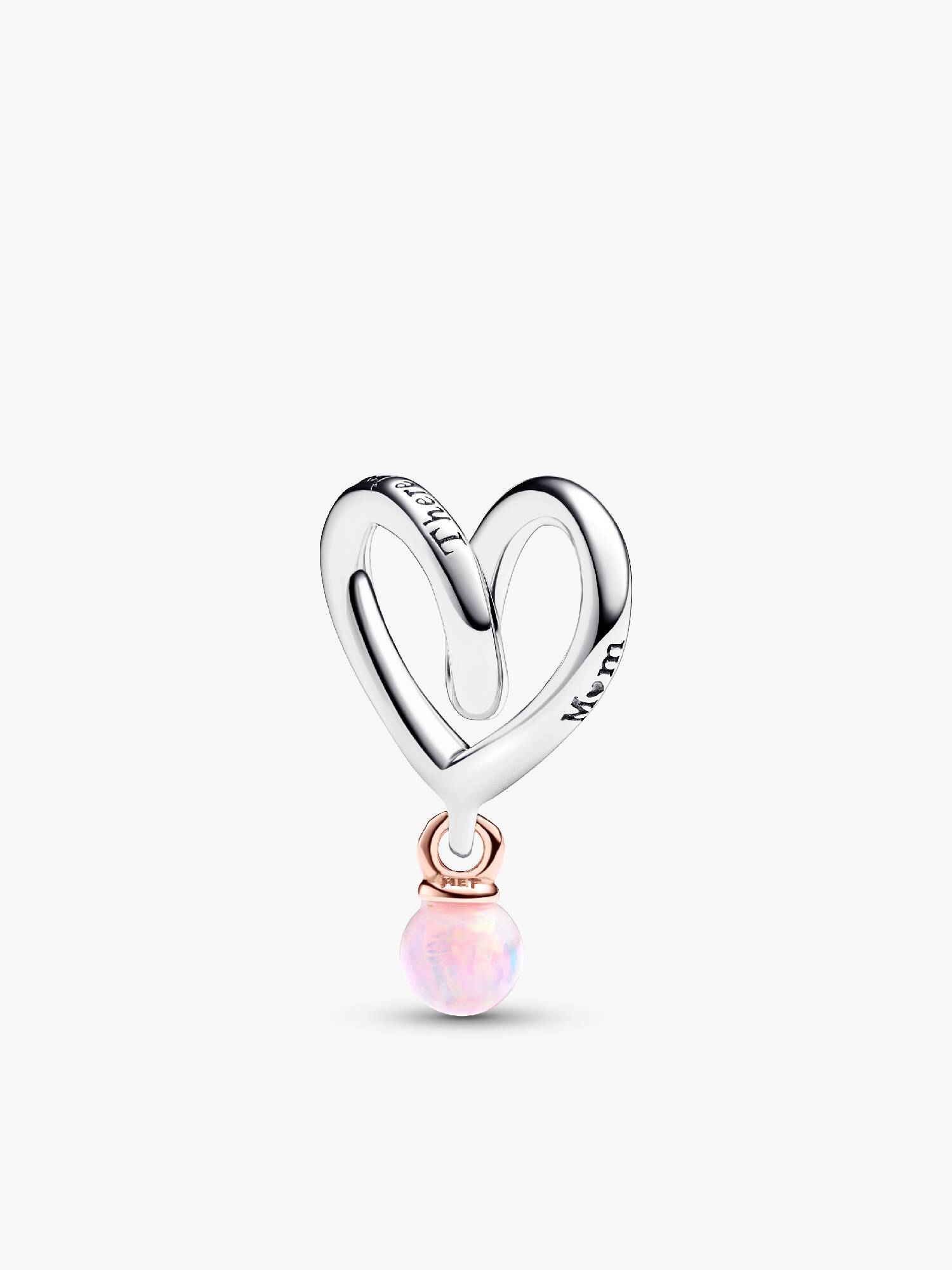 Charm Cœur Enveloppant Bicolore