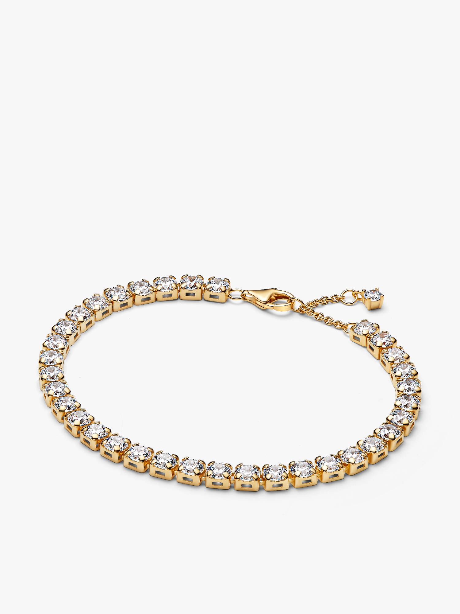 Bracelet Rivière Audacieux Scintillant Doré