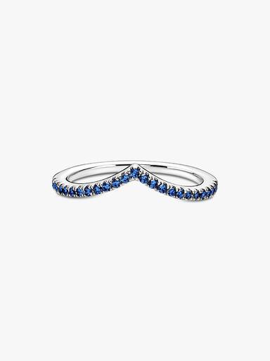 Bague Bleue Scintillante Vœu Pandora Timeless