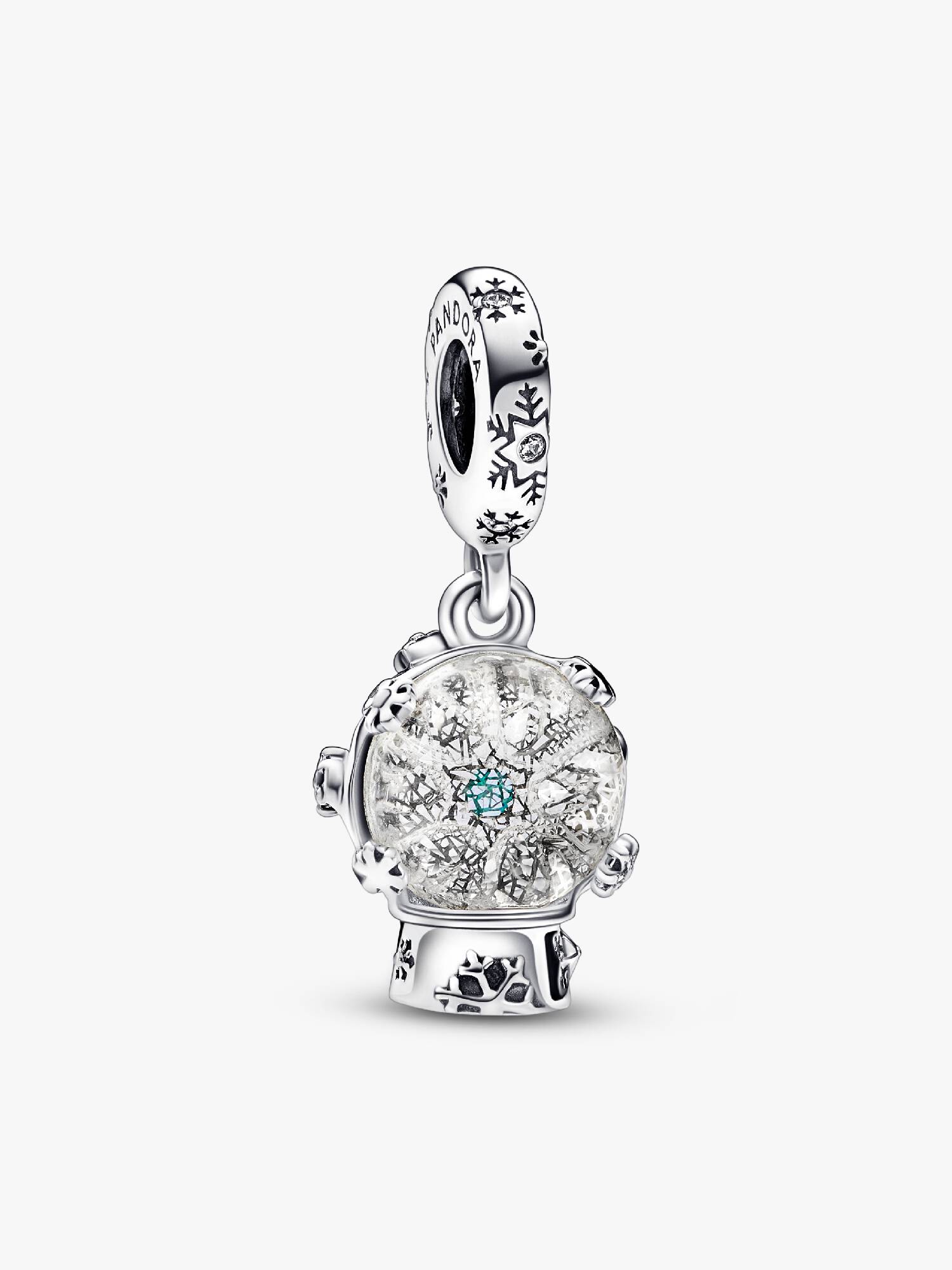 Charm Pendant Boule à Neige Flocon de Neige