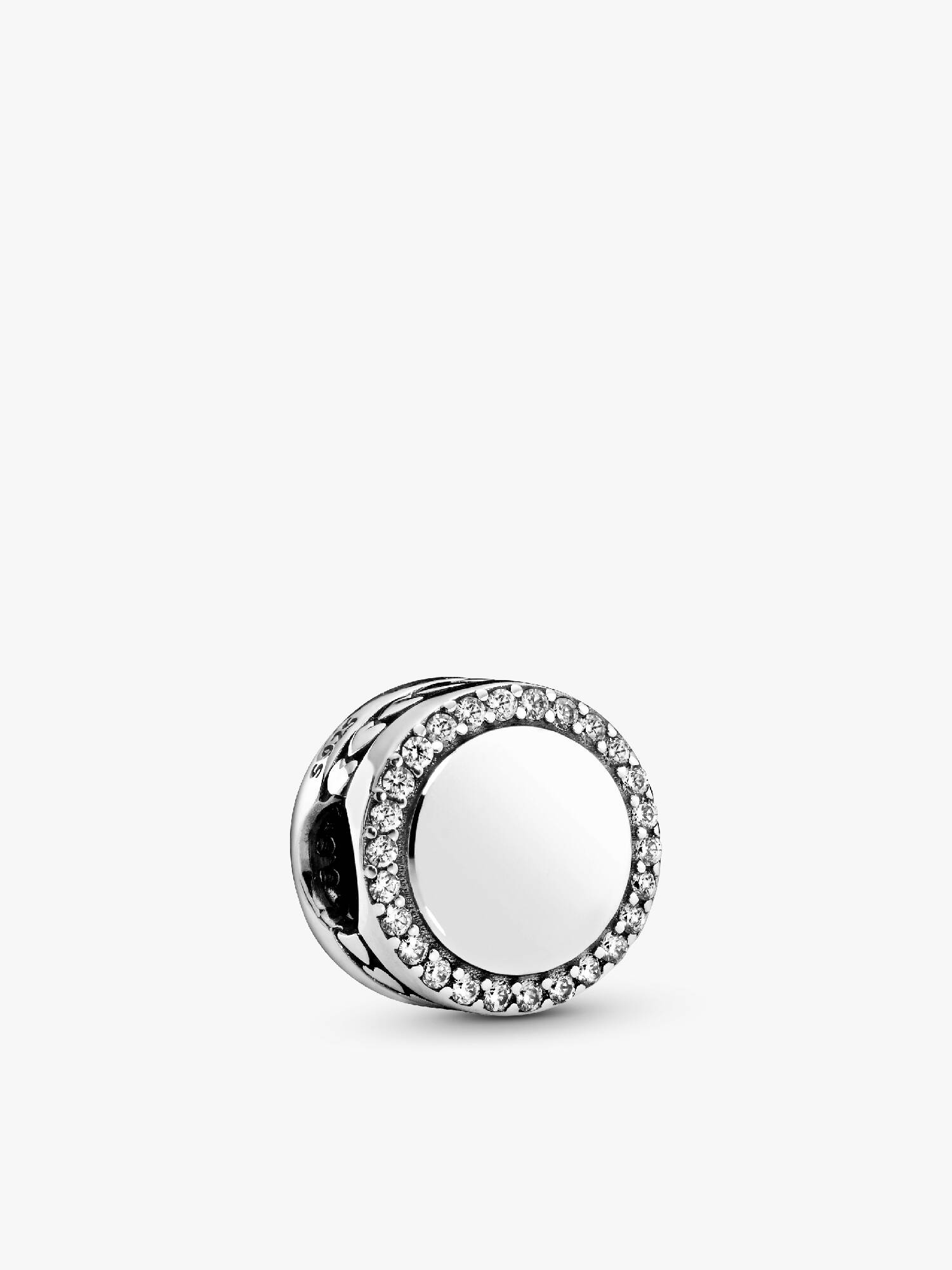 Charm Bouton Scintillant Gravable