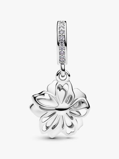Charm Pendant Fleur Bleue