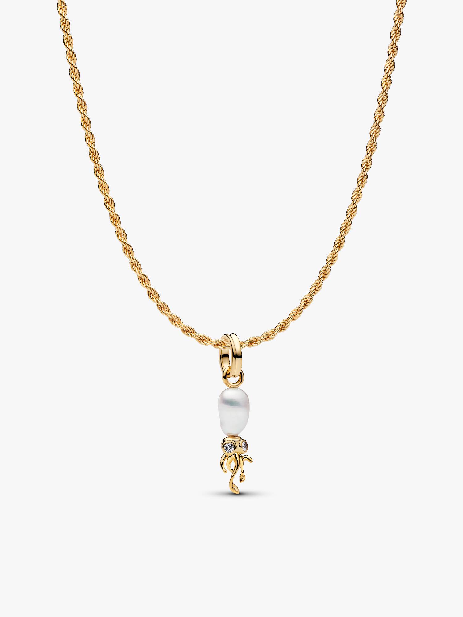 Coffret Cadeau Collier avec Pendentif Calamar Perle Baroque