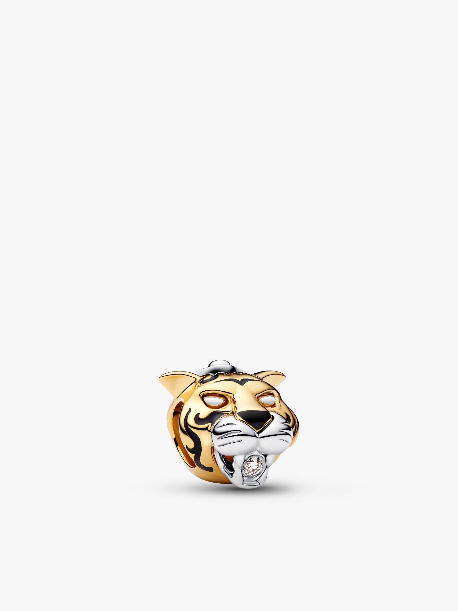Charm Disney Princesse Jasmine Tigre Rajah et Diamant de Synthèse