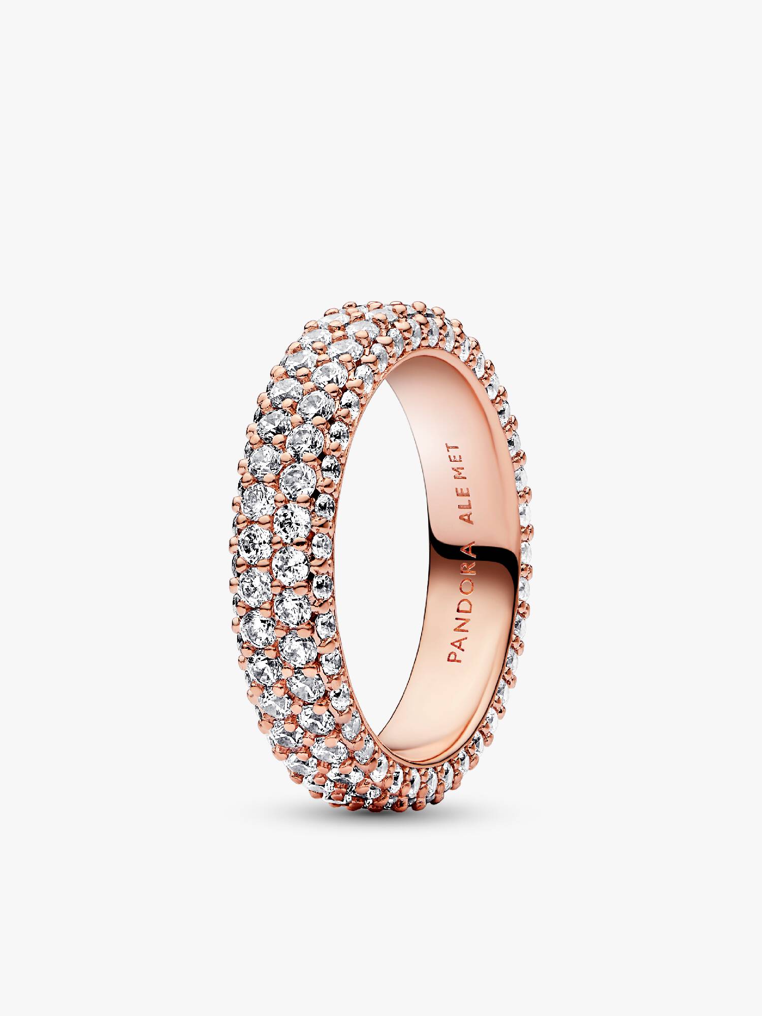Bague Double Rang Pavée Gravable