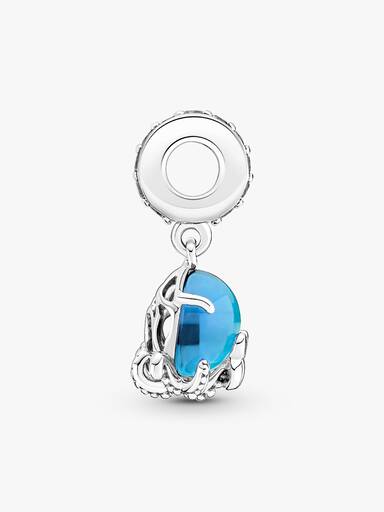 Charm Pendant Poulpe Adorable en Verre de Murano