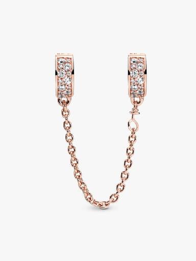 Charm Clip Chaîne de Confort Pavé Incolore