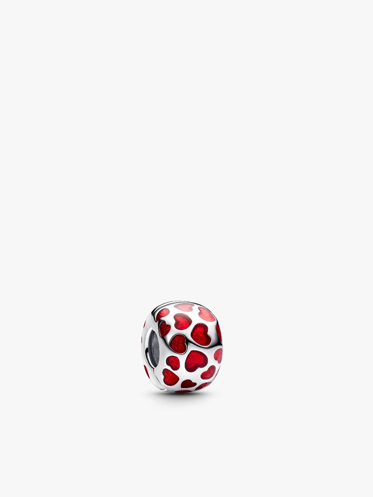 Charm Clip Rond Cœurs