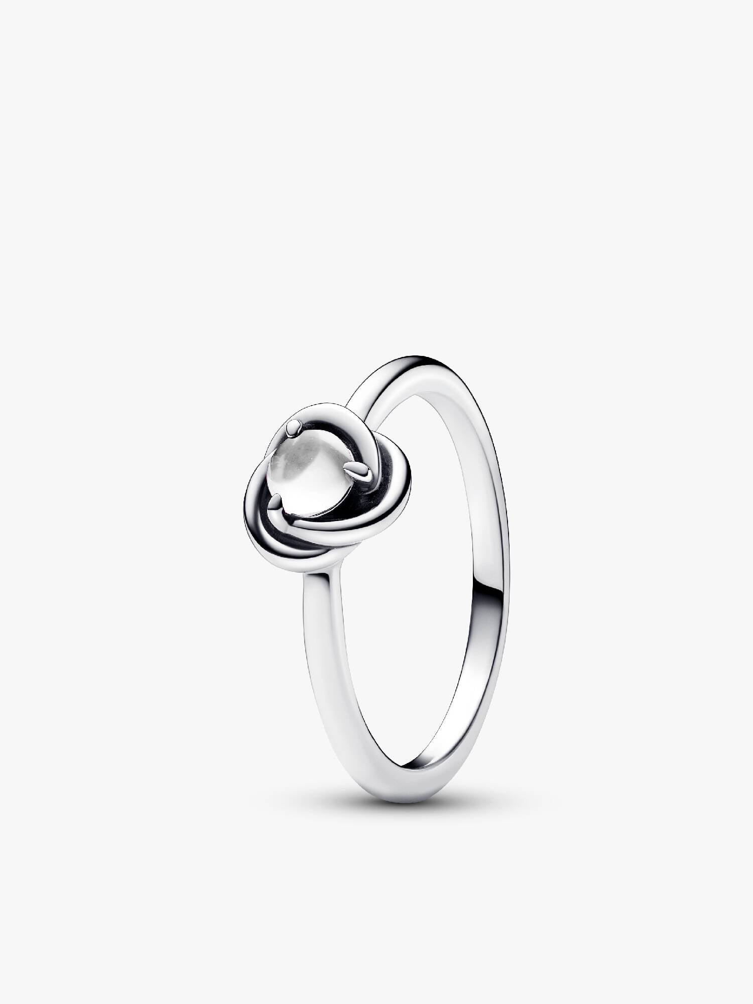 Bague Cercle Éternité Couleur de Naissance du Mois d'Avril