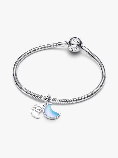 Charm Pendant Double Croissant de Lune