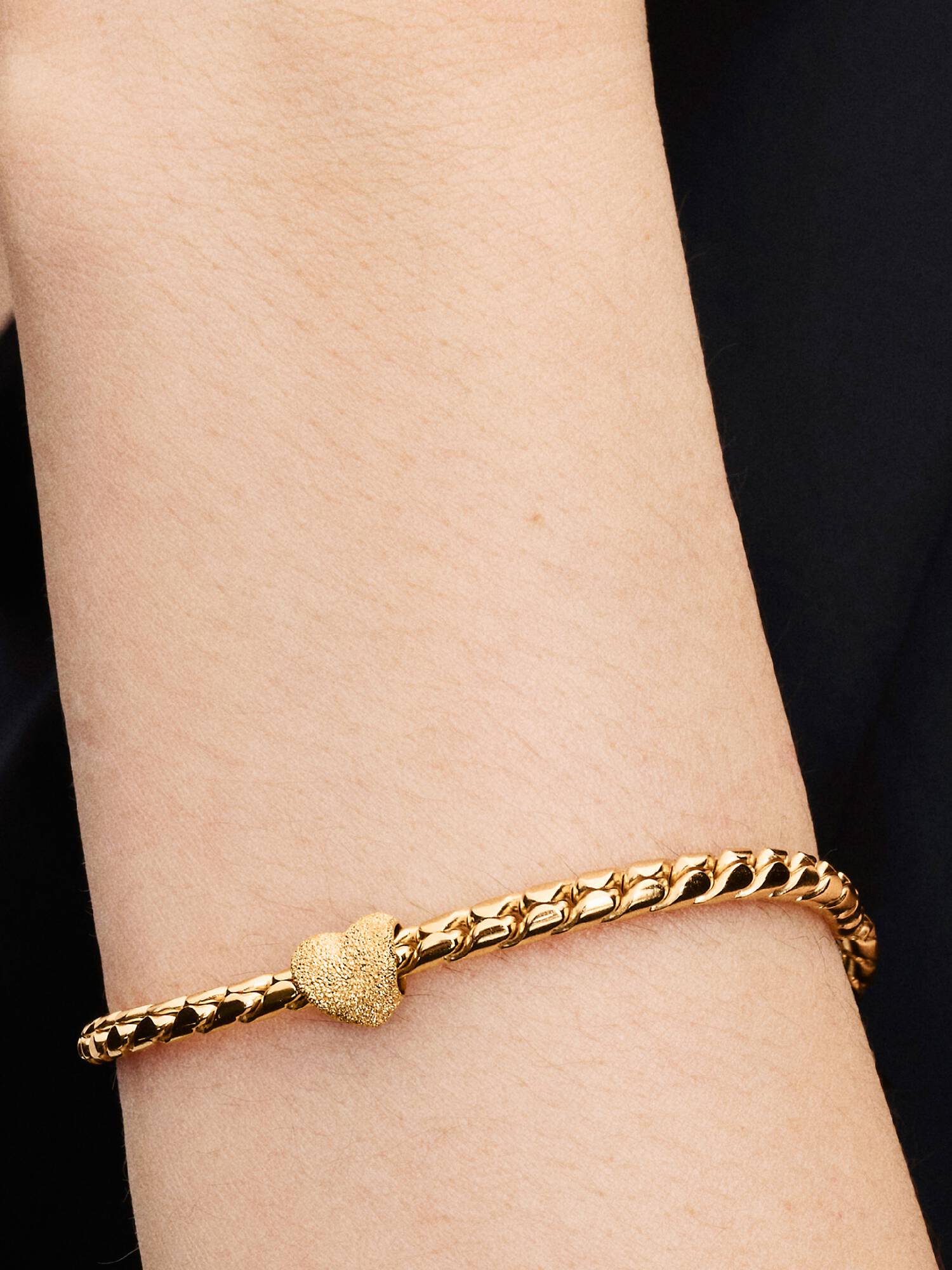 Mini Charm Cœur Texturé