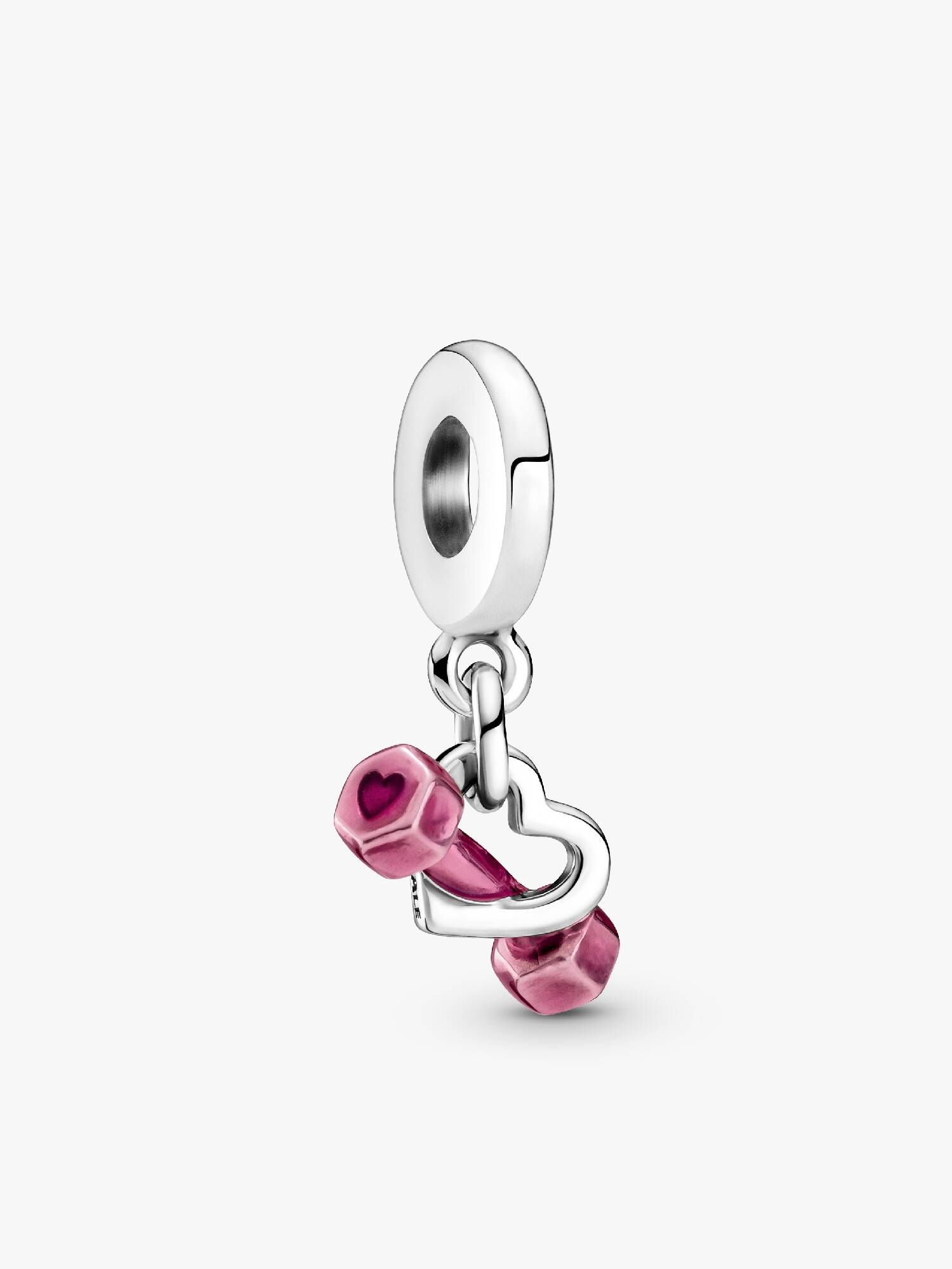 Charm Pendant Haltère & Cœur