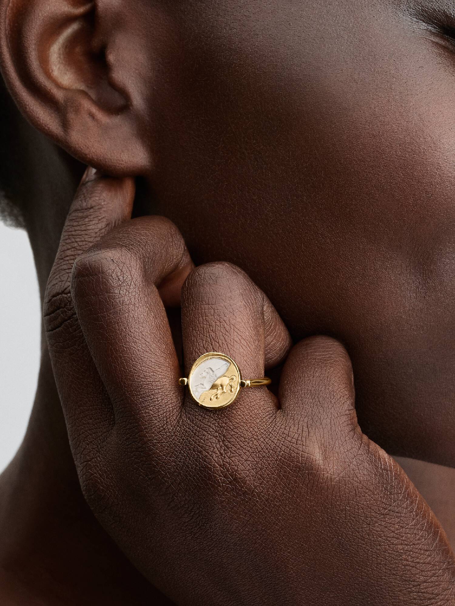 Bague Médaillon Réversible Pégase