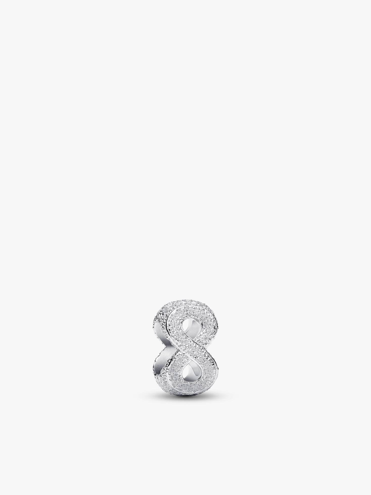 Mini Charm Symbole de l’Infini Texturé