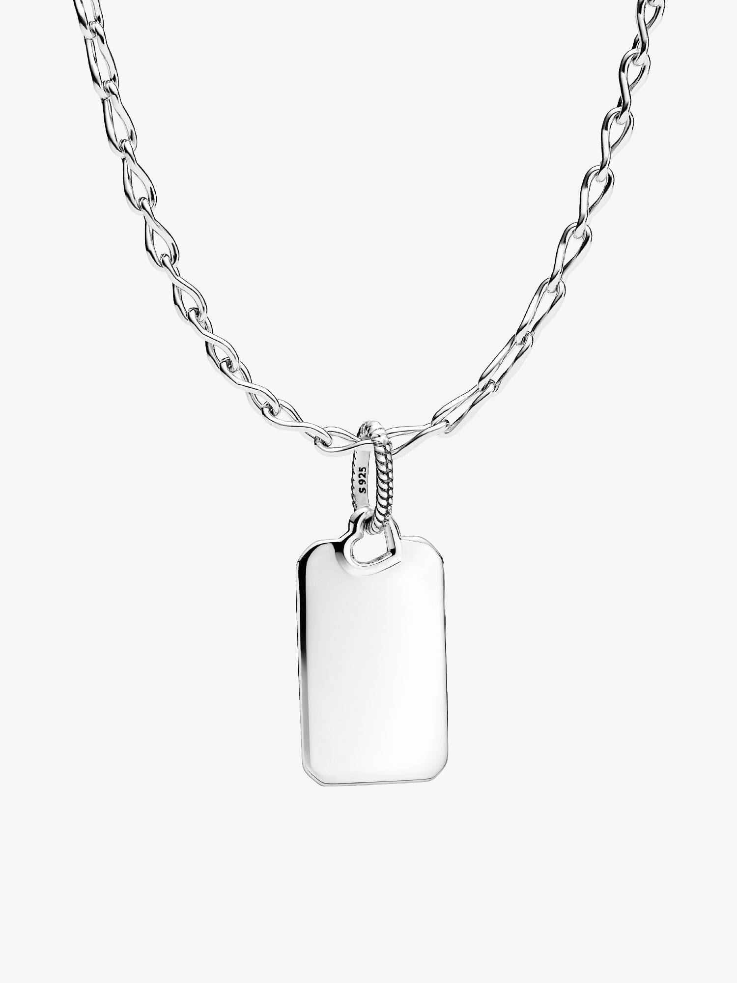 Collier Composé Plaque Rectangulaire Gravable