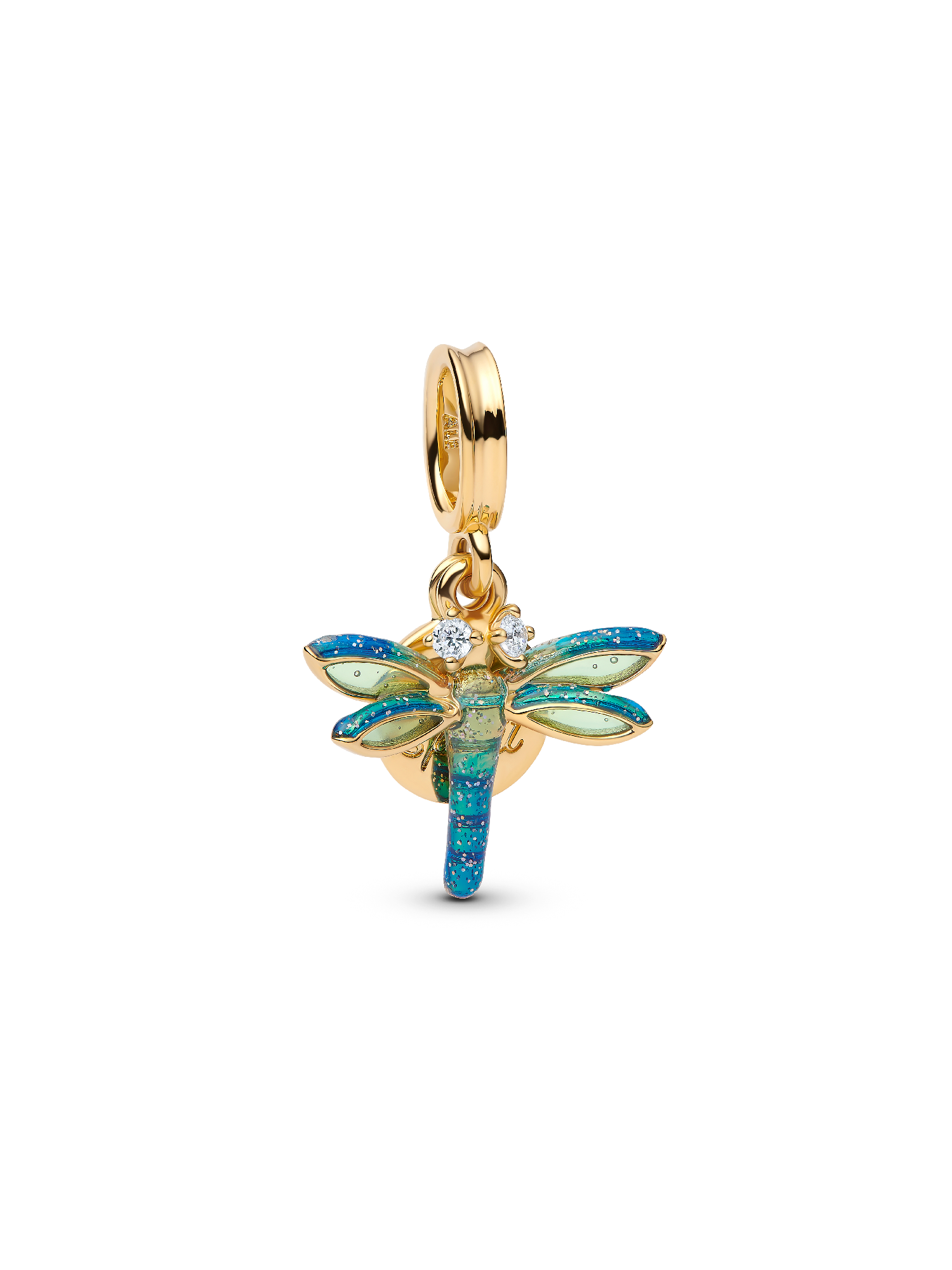 Charm Pendant Double Libellule
