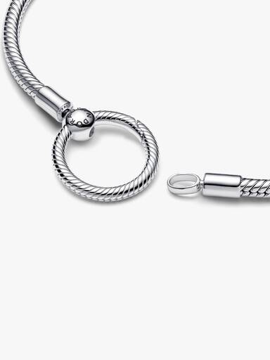 Bracelet Maille Serpent Fermoir O Pandora Moments