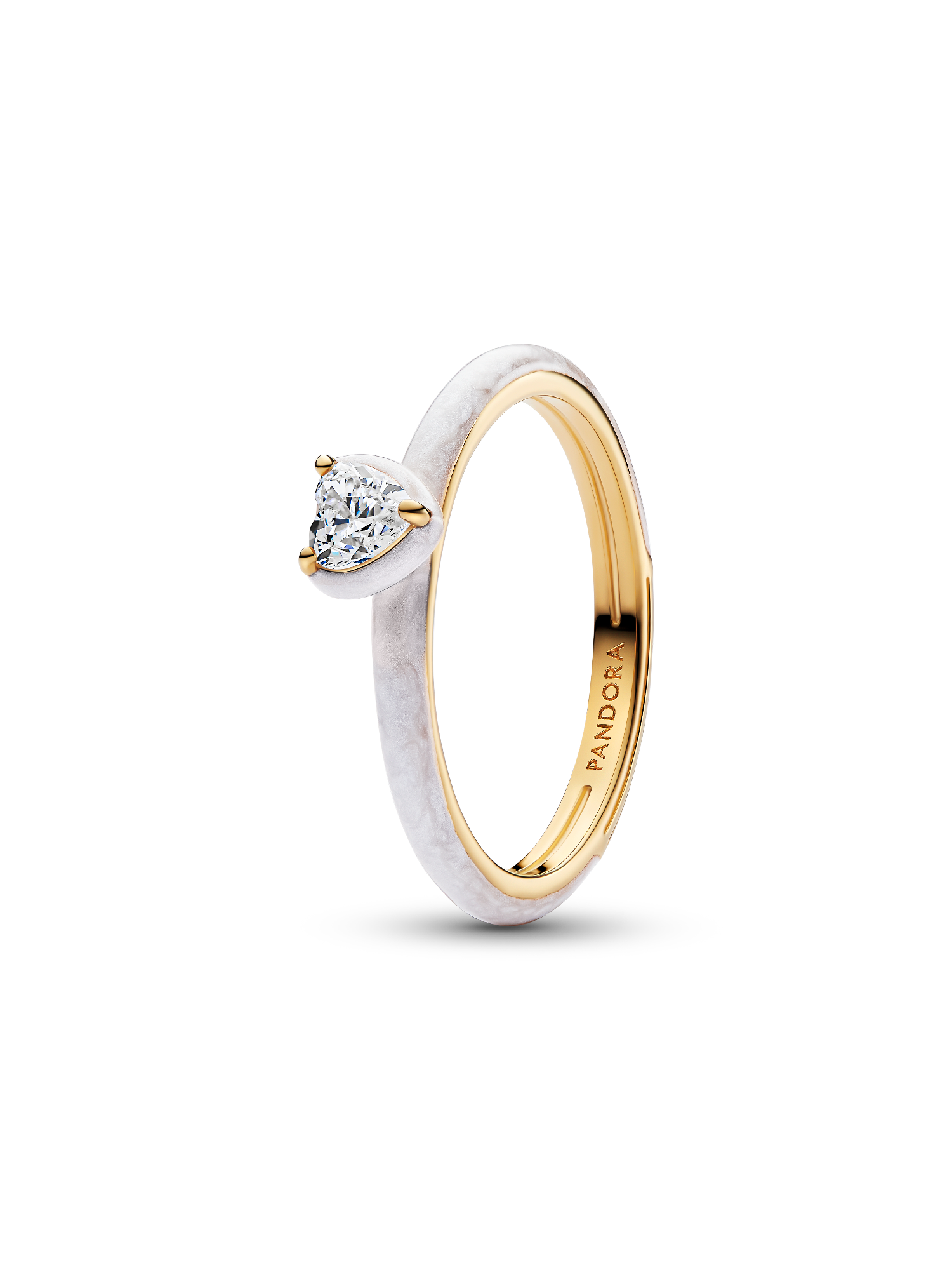 Bague Cœur Chakra Blanc