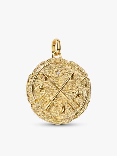 Collier Composé Médaillon Flèches Croisées