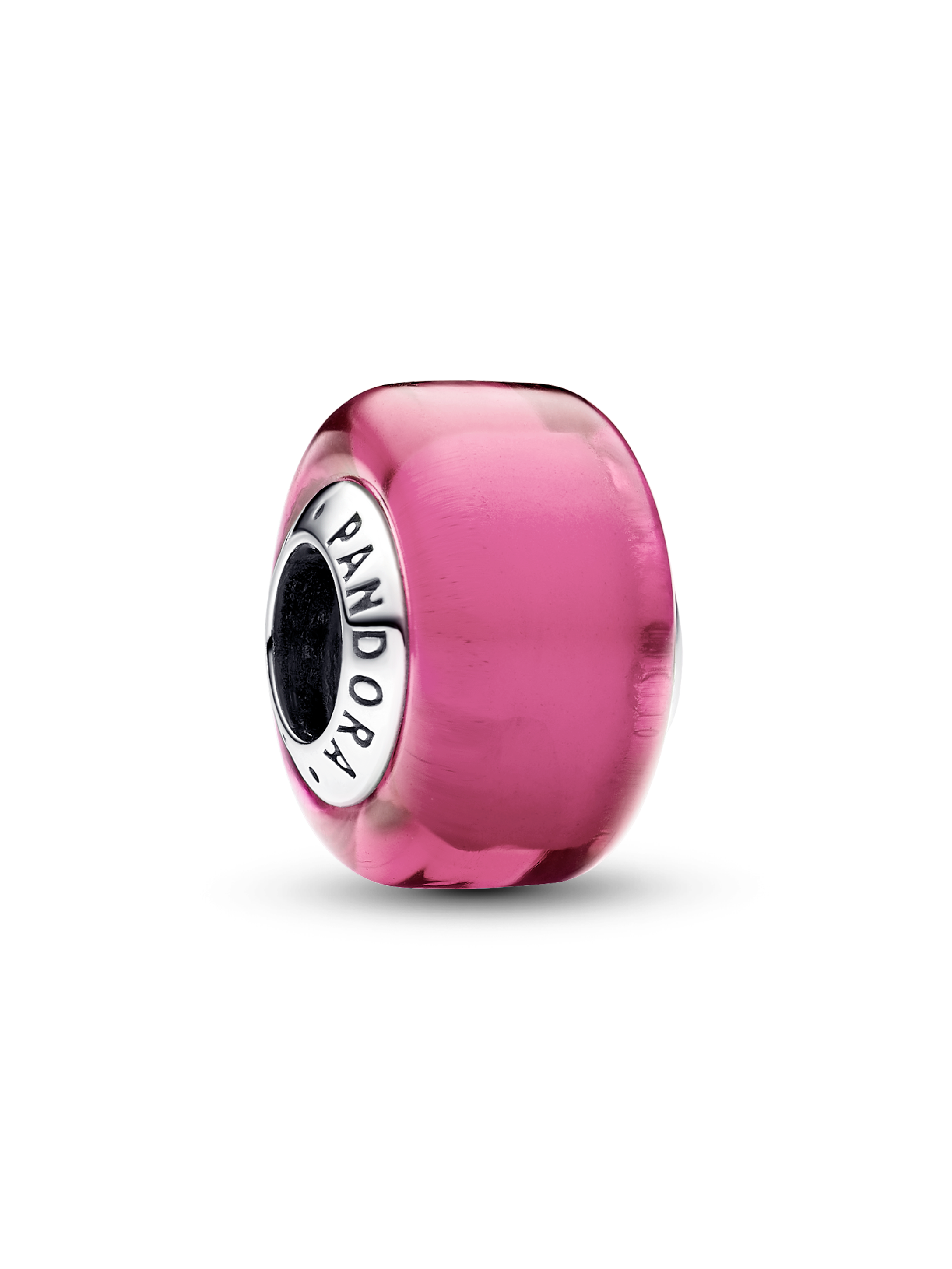 Mini Charm en Verre de Murano Rose