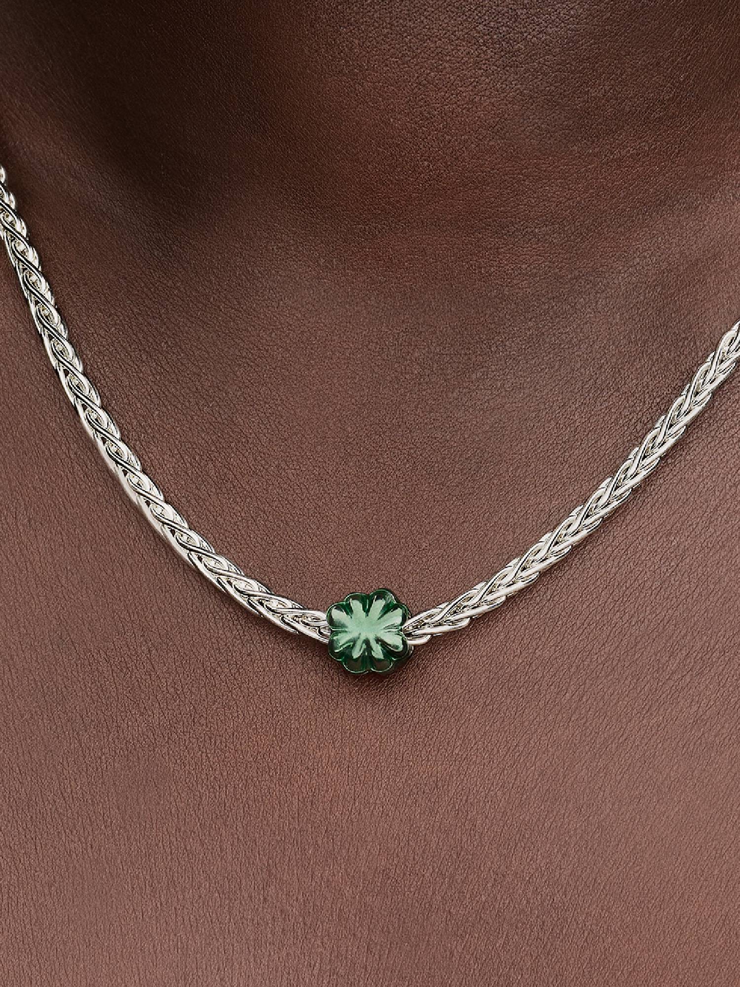 Mini Charm Trèfle Vert
