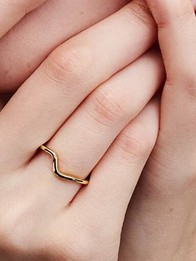 Bague Vague Polie
