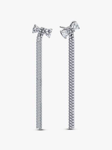 Pendants d’Oreilles Nœud Pavé