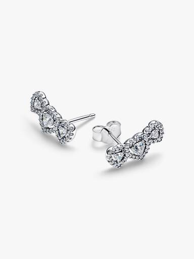 Clous d’Oreilles Trilogie de Cœurs et Halo