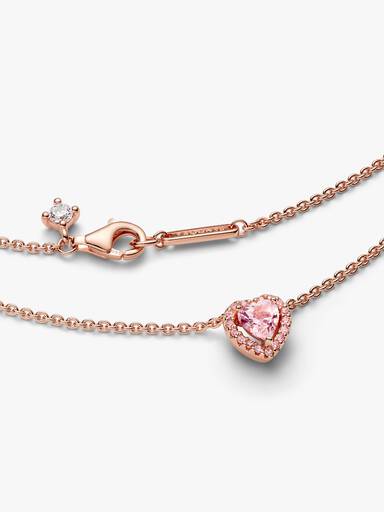 Collier Cœur Rose