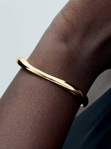 Bracelet Jonc Ouvert de Forme Organique