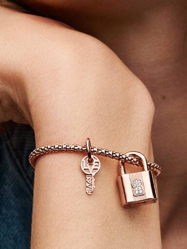 Charm Pendant Cadenas & Clé