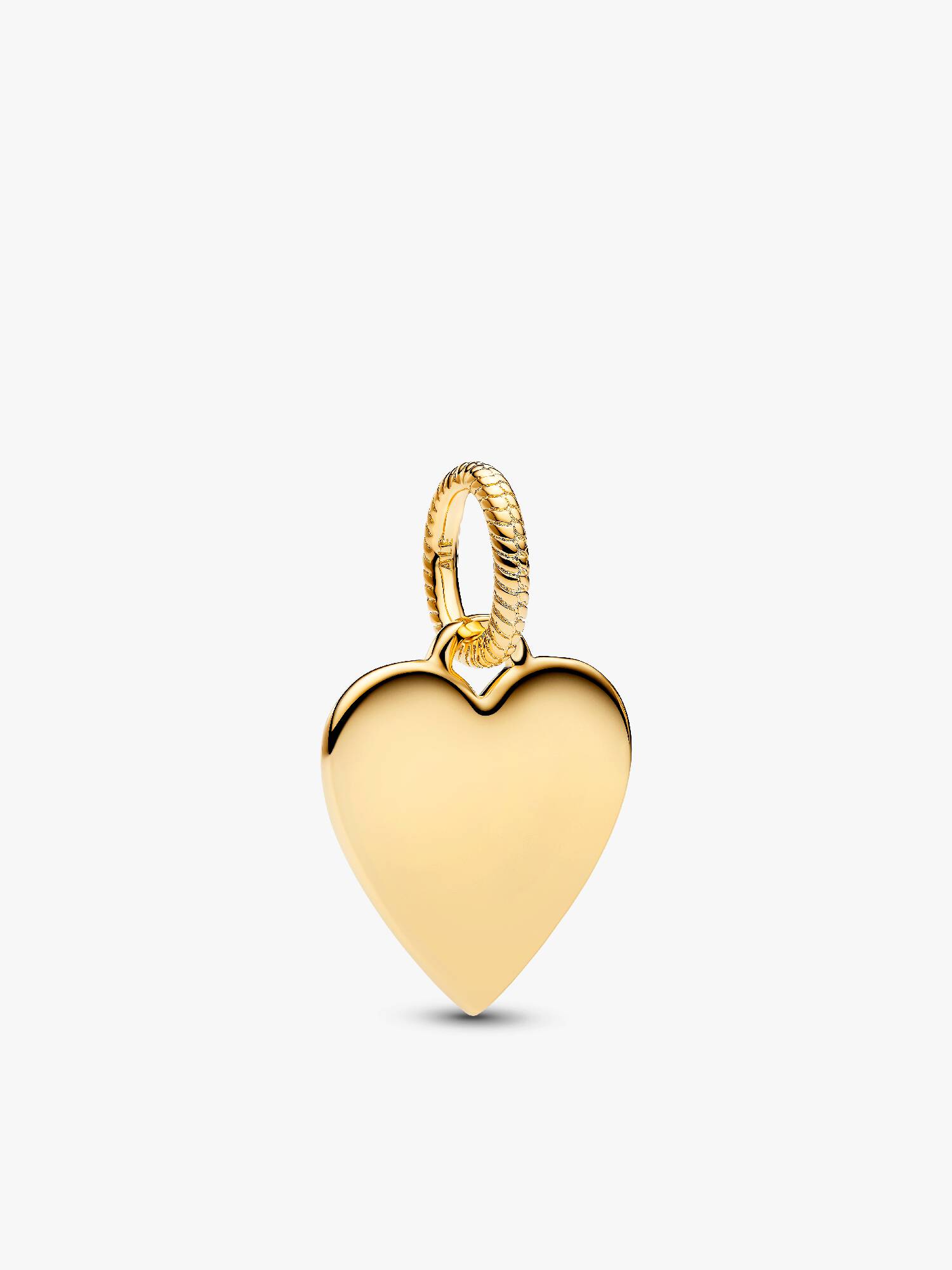 Médaillon Cœur Gravable Doré