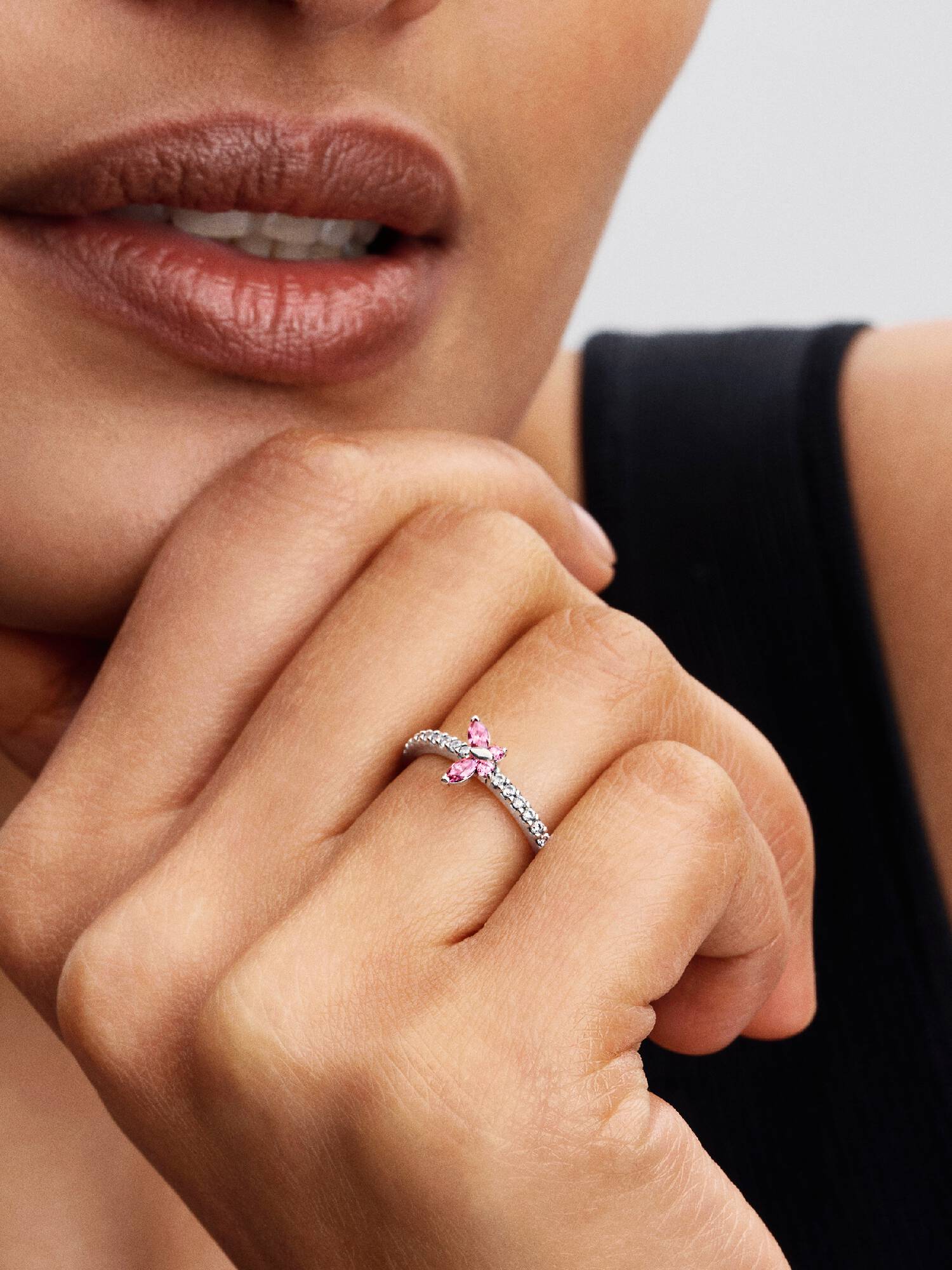 Bague Papillon Scintillante