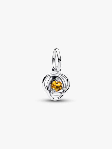Charm Pendant Cercle Éternité Miel