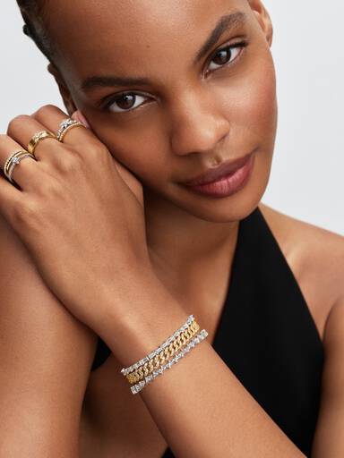 Bague Pavé et Étoile Scintillante