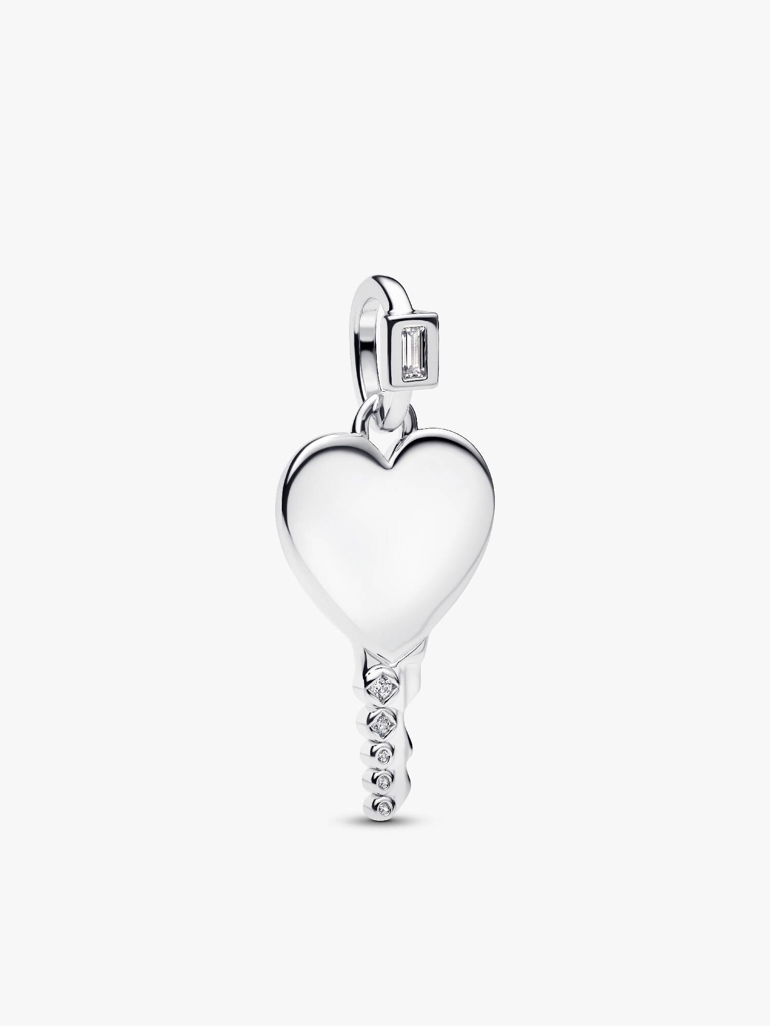 Pendentif Clé Cœur Gravable