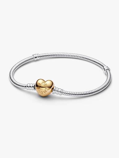 Bracelet Maille Serpent Fermoir Cœur