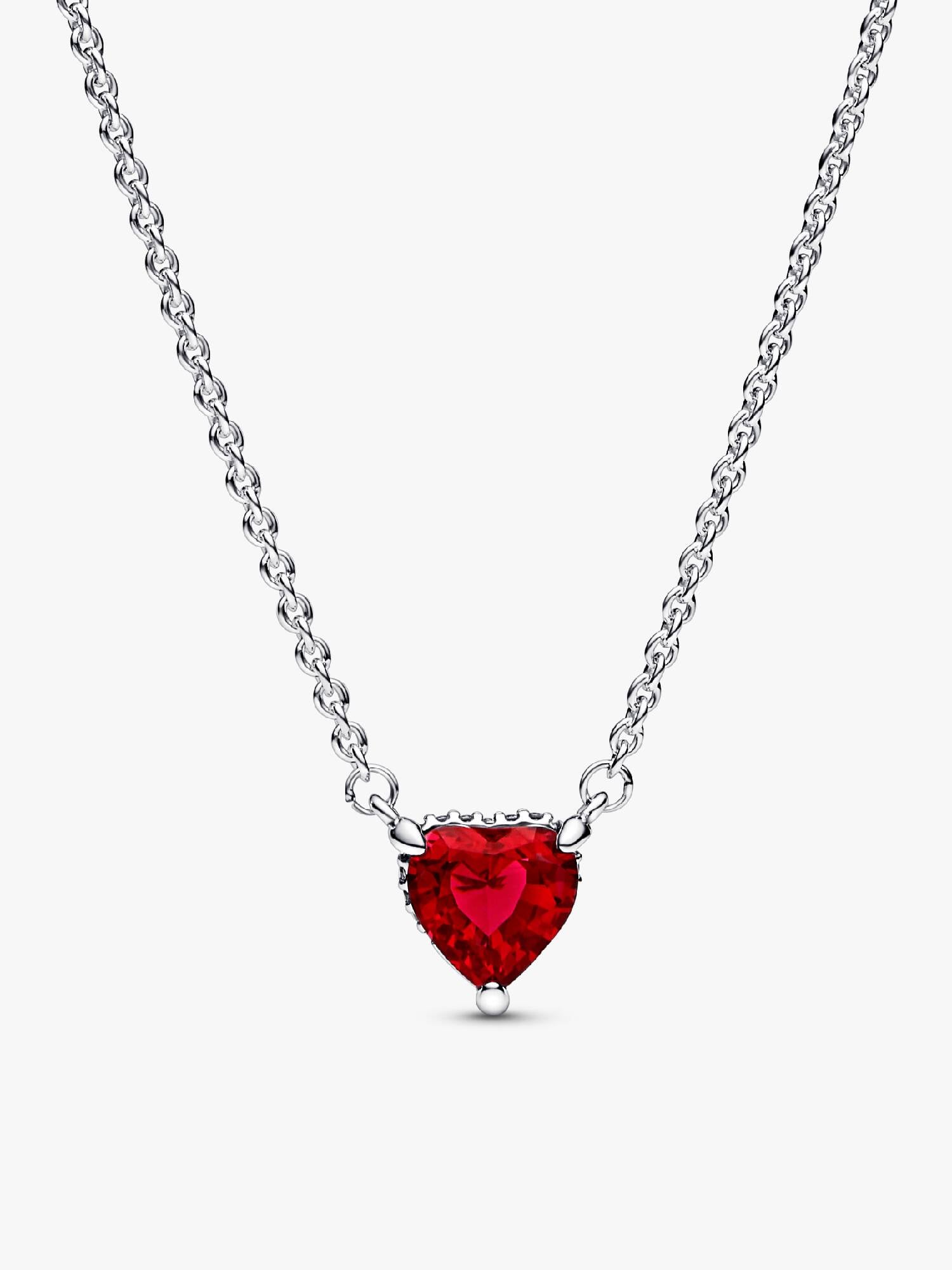 Collier Pendant Halo Cœur Scintillant