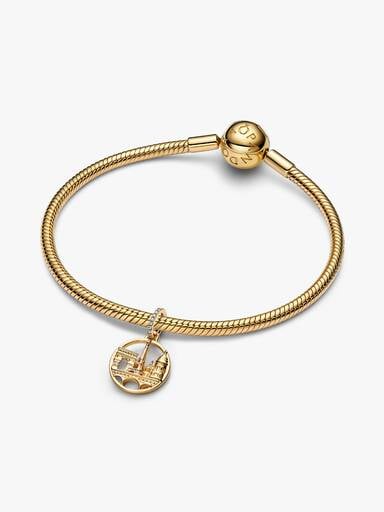 Charm pendant Horizon de Paris Doré