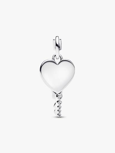 Pendentif Clé Cœur Gravable