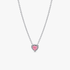 Collier Cœur Surélevé Rose Collier Cœur Surélevé Rose