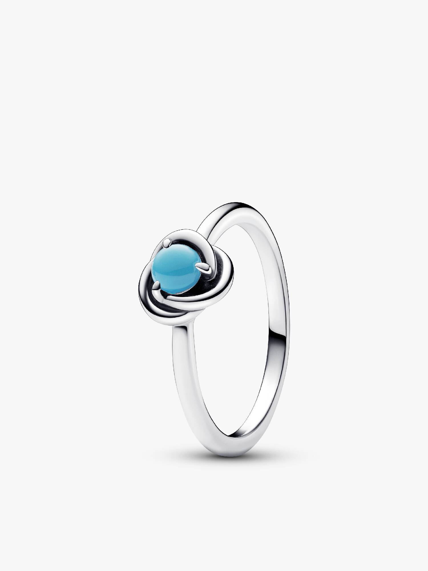 Bague Cercle Éternité Bleu Turquoise