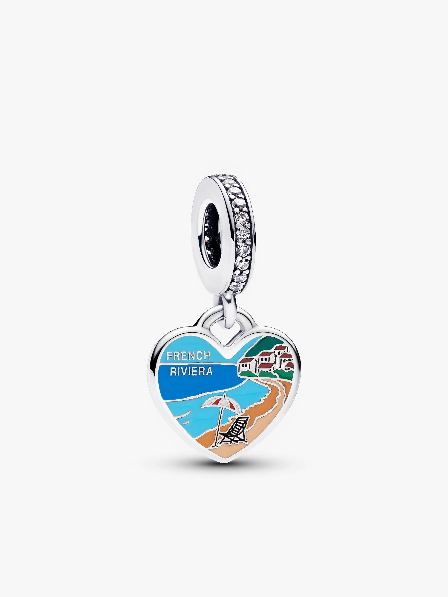 Charm Pendentif Cœur Gravable French Riviera