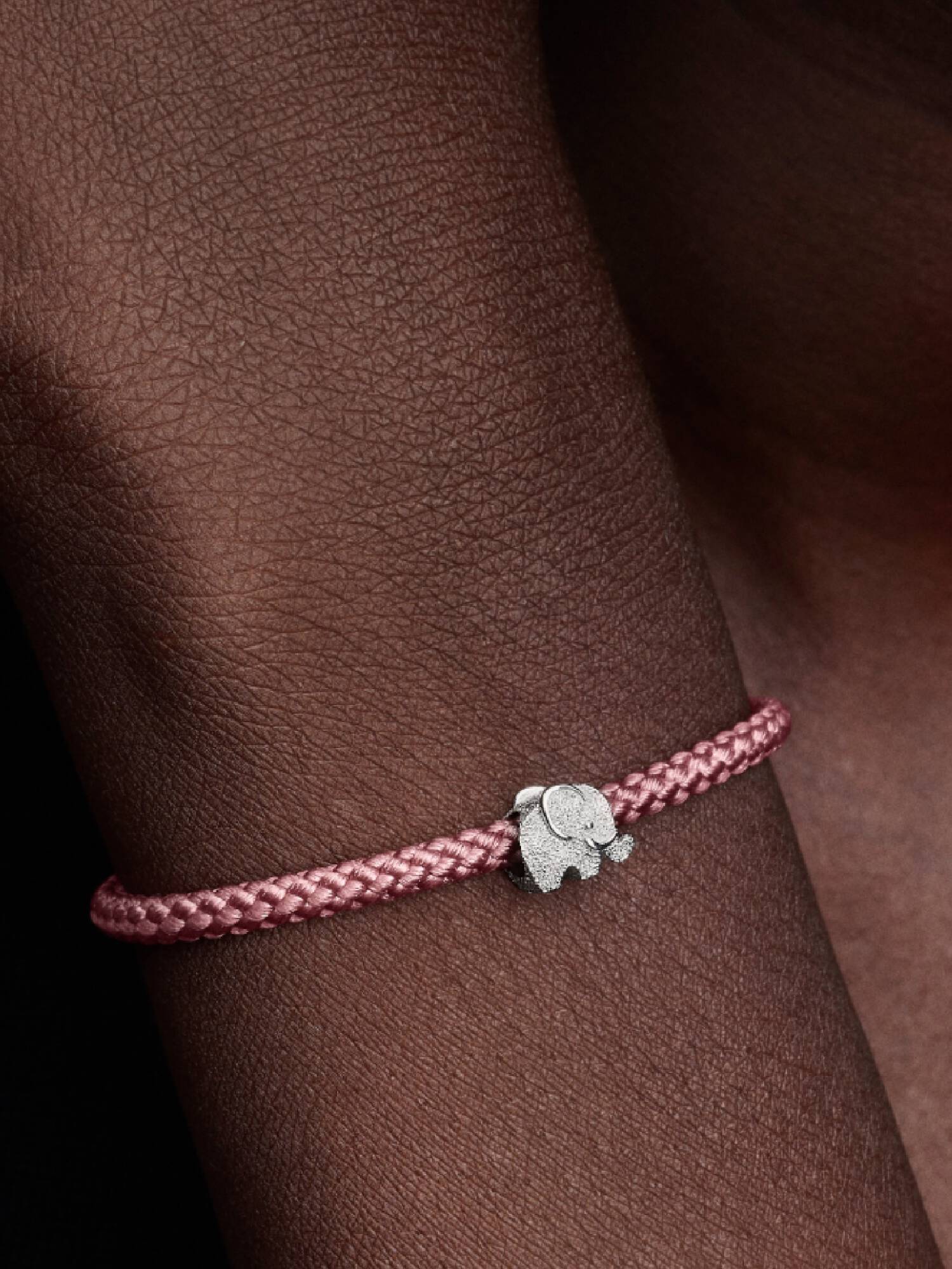 Mini Charm Éléphant Texturé