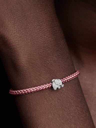 Mini Charm Éléphant Texturé