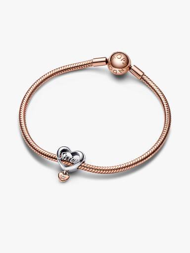 Charm Cœur de Sœur Rose