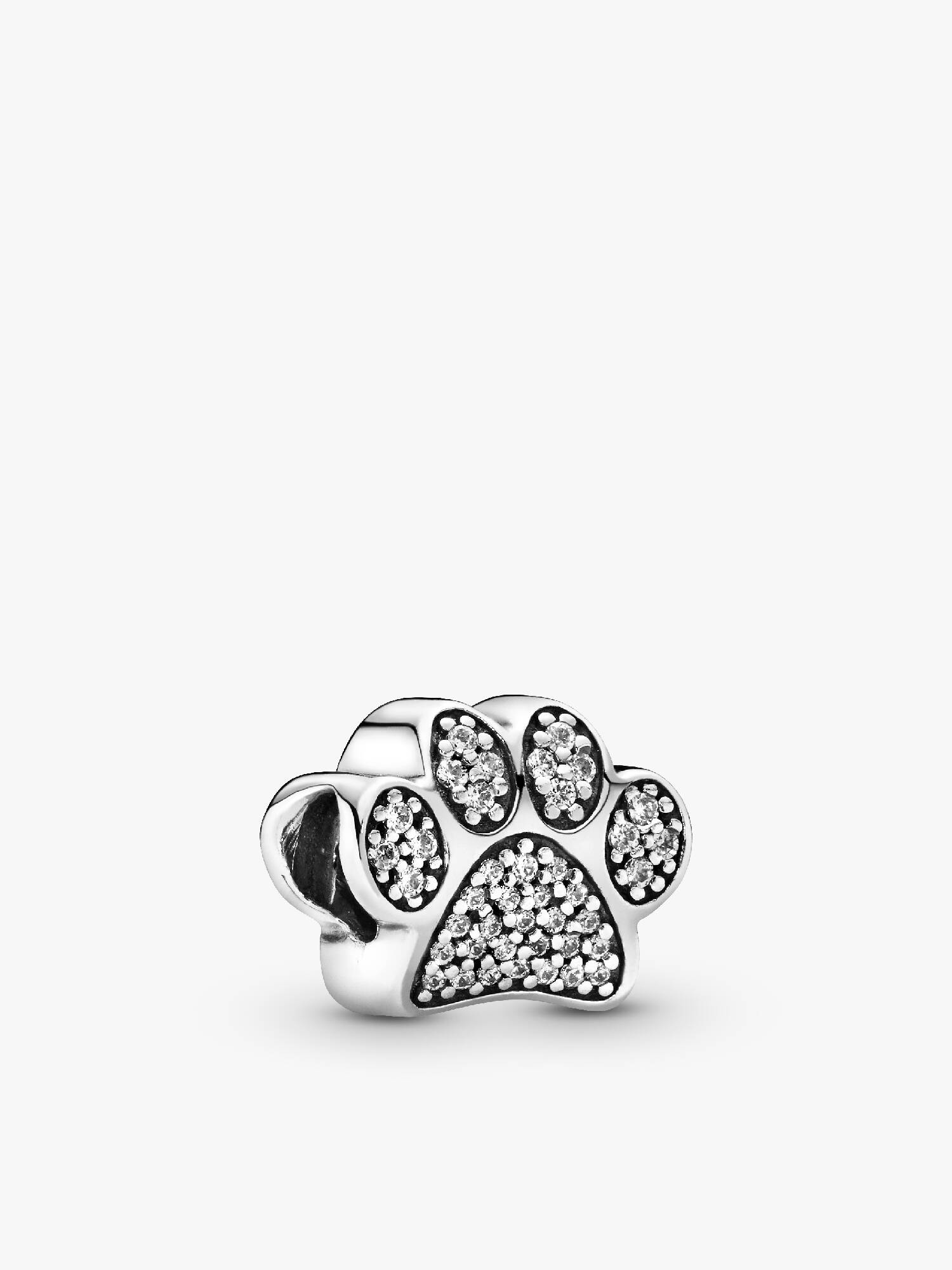 Charm Empreinte de Patte Scintillant