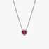Collier Cœur Surélevé Rouge Collier Cœur Surélevé Rouge